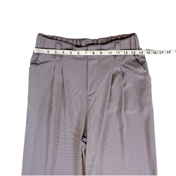 Halara Flex Wide Leg Waffle Work Pants Hibiscus Purple Size M 8/10 High Waist - Picture 3 of 14